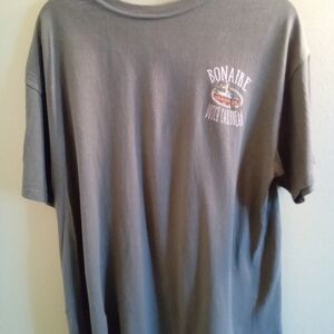 Mens L The Duck Company Bonaire Men's Gray Short Sleeve Tee Relaxed Fit